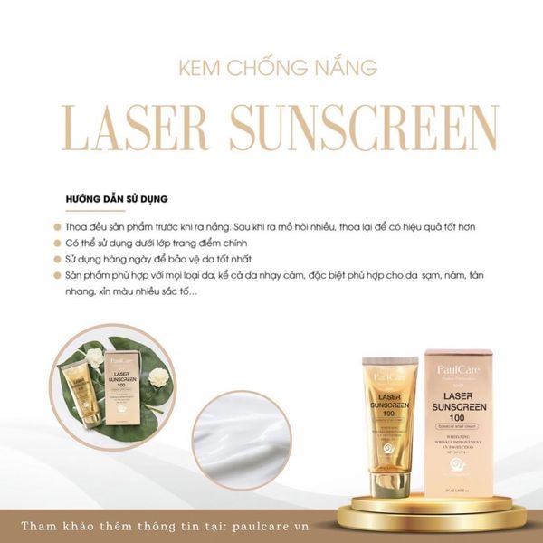 Kem chống nắng Laser Sunscreen 50ml