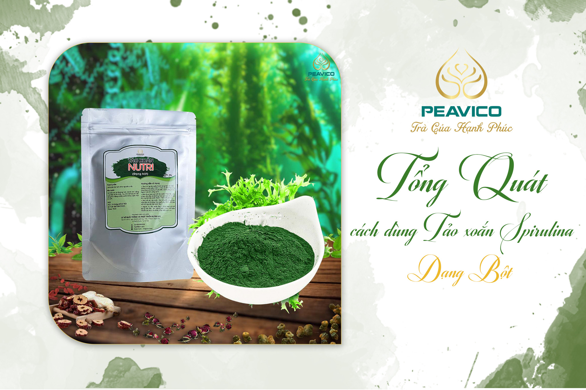 Bột Tảo xoắn Spirulina