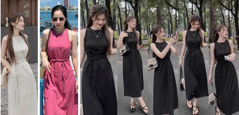 Đầm maxi 2 lớp giá sỉ với nhiều mẫu đa dạng tại hanet clothing.