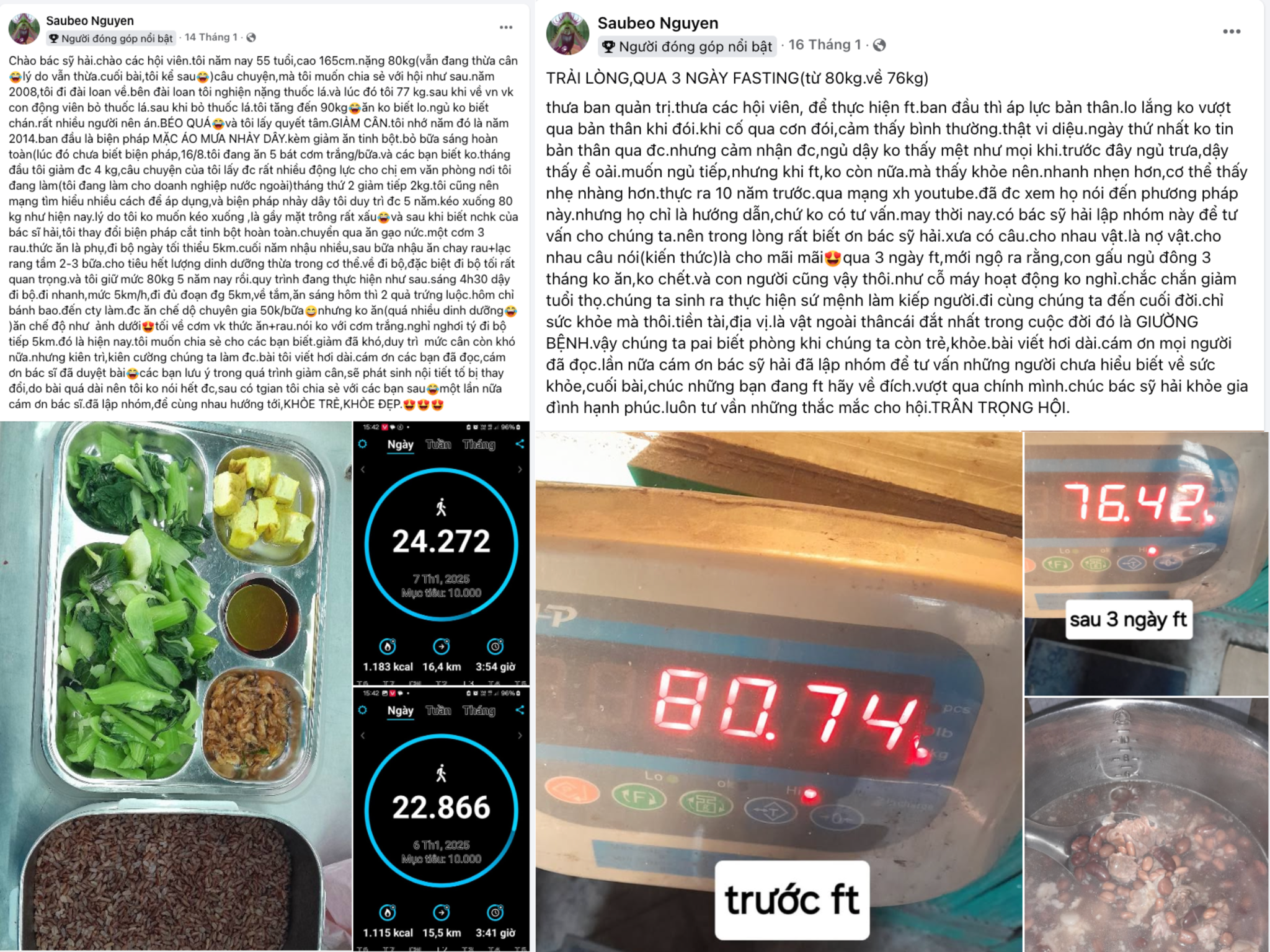 Giảm Cân 10 Năm Không Bằng 1 Tháng - Chú Nguyễn Hoàng Sáu lột xác nhờ “Fasting”