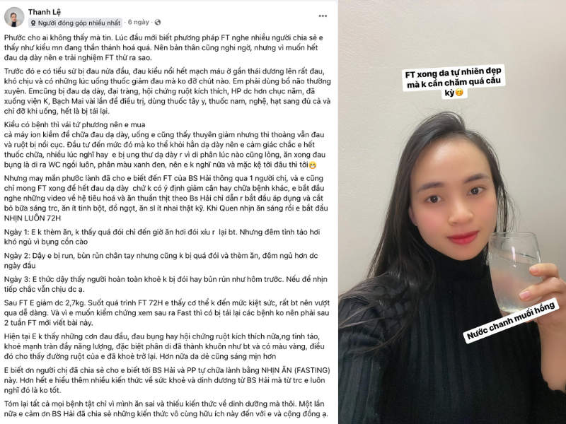 2 Tuần Hết Đau Dạ Dày Mà Không Cần Thuốc – Câu Chuyện Có Thật Của Chị Thanh Lệ!