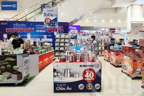 Toàn cảnh chương trình Big Sale 40% tại AEON Mall Tân Phú của Korkmaz