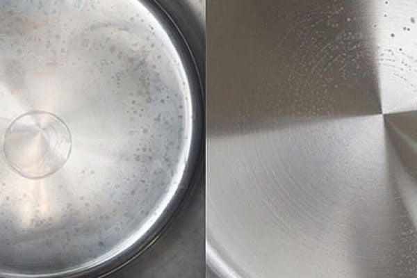 Nồi chảo inox xuất hiện đốm trắng loang lổ - Nguyên nhân và cách xử lý - 1
