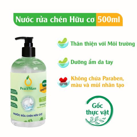 Nước rửa chén gốc thực vật Peace Mass