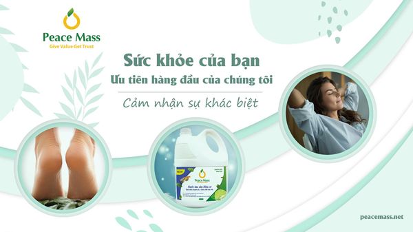 Bộ sản phẩm tẩy rửa Gốc thực vật an toàn lành tính của Peace Mass.