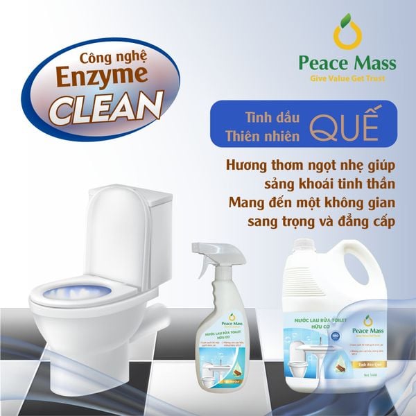 Bộ sản phẩm tẩy rửa Gốc thực vật an toàn lành tính của Peace Mass.