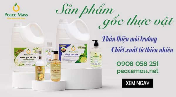 Bộ sản phẩm tẩy rửa Gốc thực vật an toàn lành tính của Peace Mass.