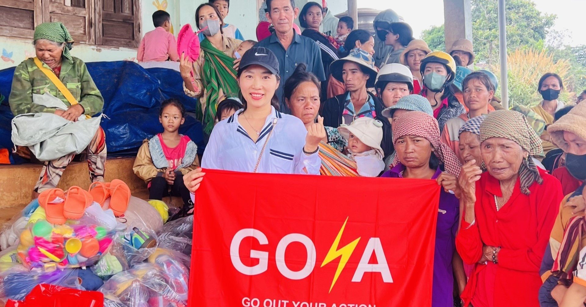 GOYA Việt Nam trao yêu thương, gửi tấm lòng đến người lao động nghèo trong hành trình thiện nguyện ở vùng biên Đắk Nông