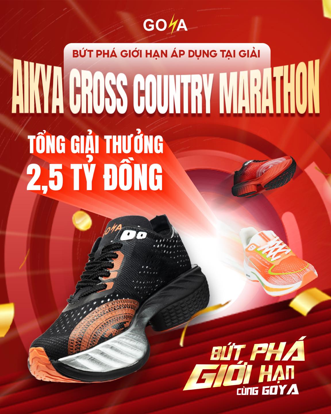 BỨT PHÁ GIỚI HẠN CÙNG GOYA CÓ MẶT TẠI AIKYA CROSS COUNTRY MARATHON TRÀ VINH