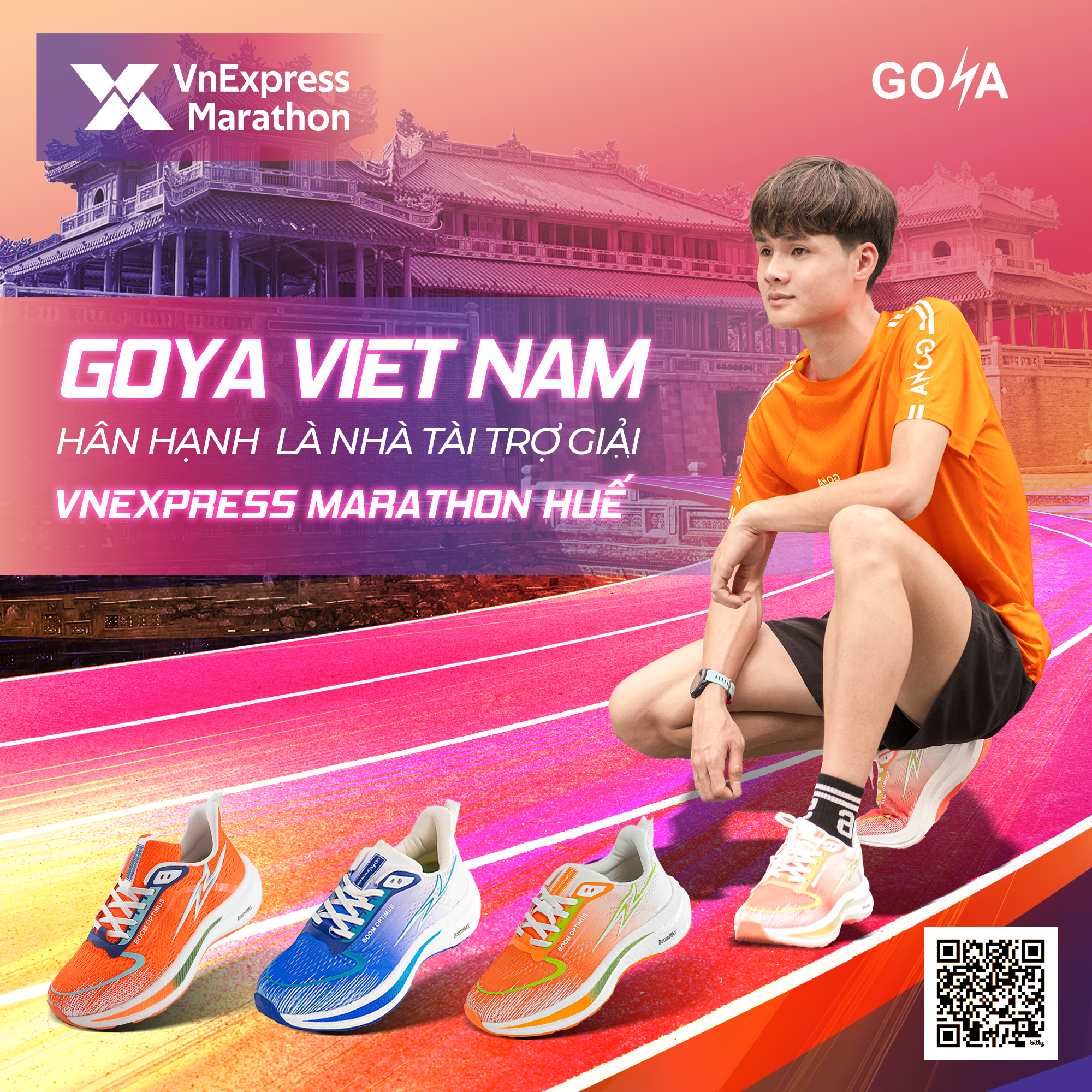 GOYA trở lại với vùng đất Di sản Cố Đô với tư cách Nhà tài trợ giải chạy VnExpress Marathon Hue 2024