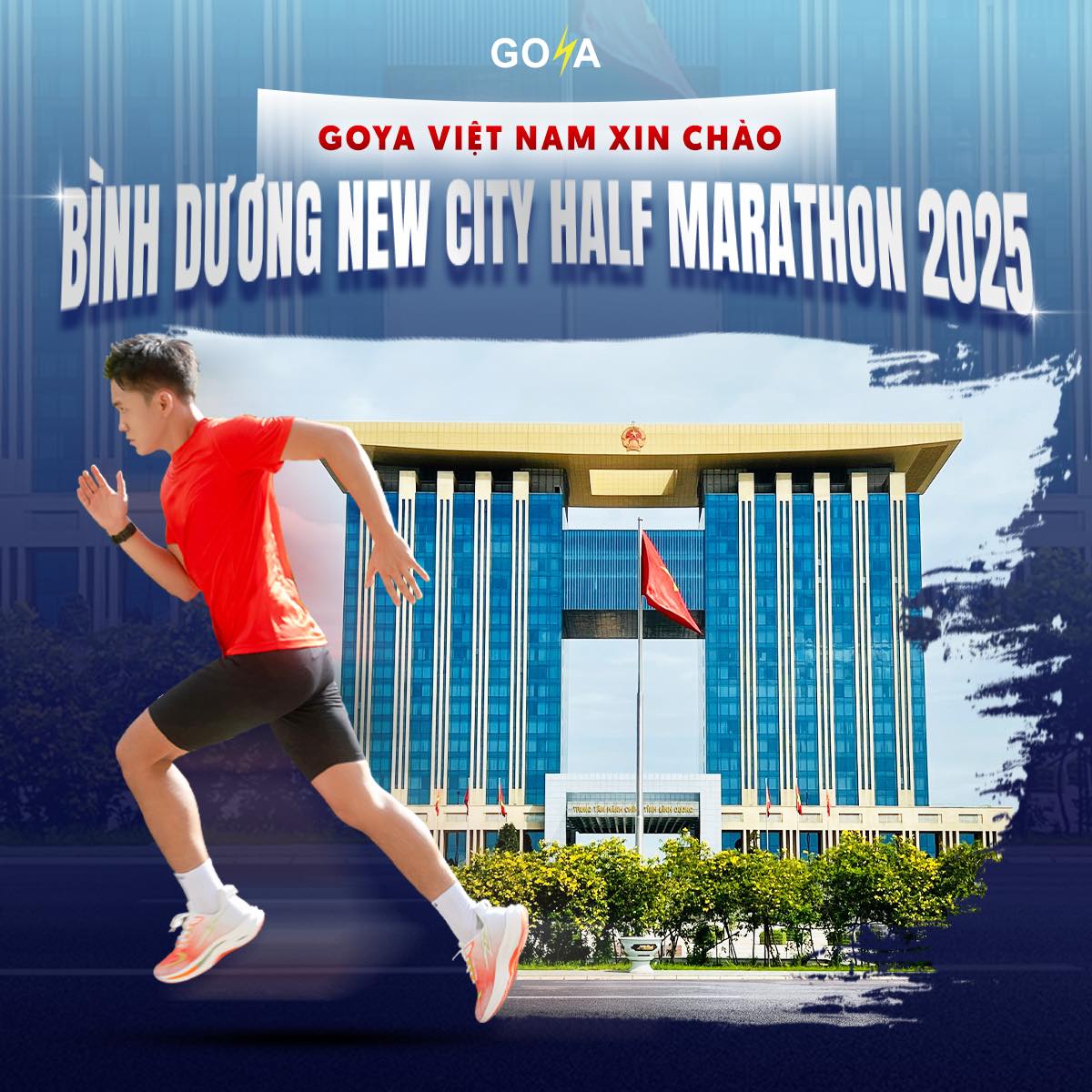 GOYA ĐỒNG HÀNH CÙNG CÁC RUNNERS TẠI BÌNH DƯƠNG NEW CITY HALF MARATHON