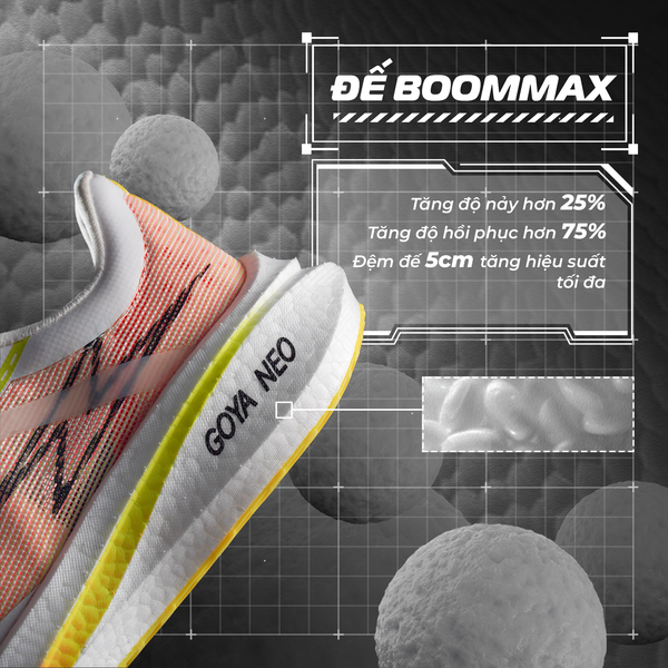 CÔNG NGHỆ ĐẾ BOOMMAX: BÍ QUYẾT CHẠY BỘ NHANH HƠN, ÊM ÁI HƠN