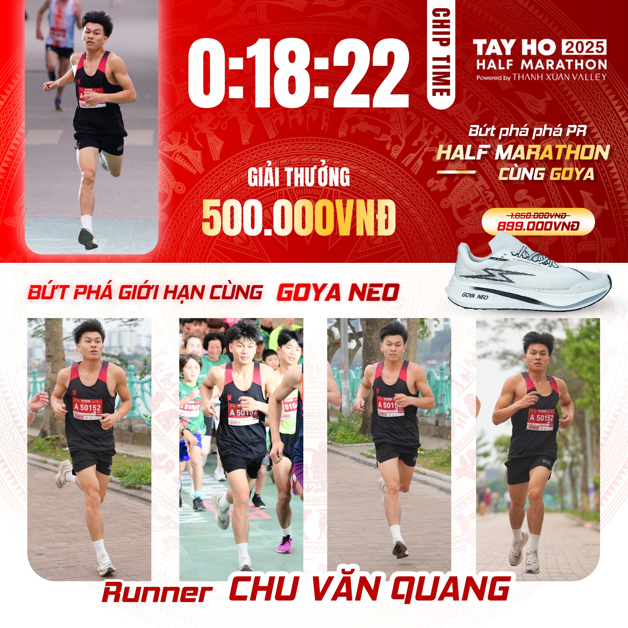 CHÚC MỪNG VĐV CHU VĂN QUANG – NHẬN THƯỞNG 500.000Đ TỪ CHƯƠNG TRÌNH BỨT PHÁ GIỚI HẠN!