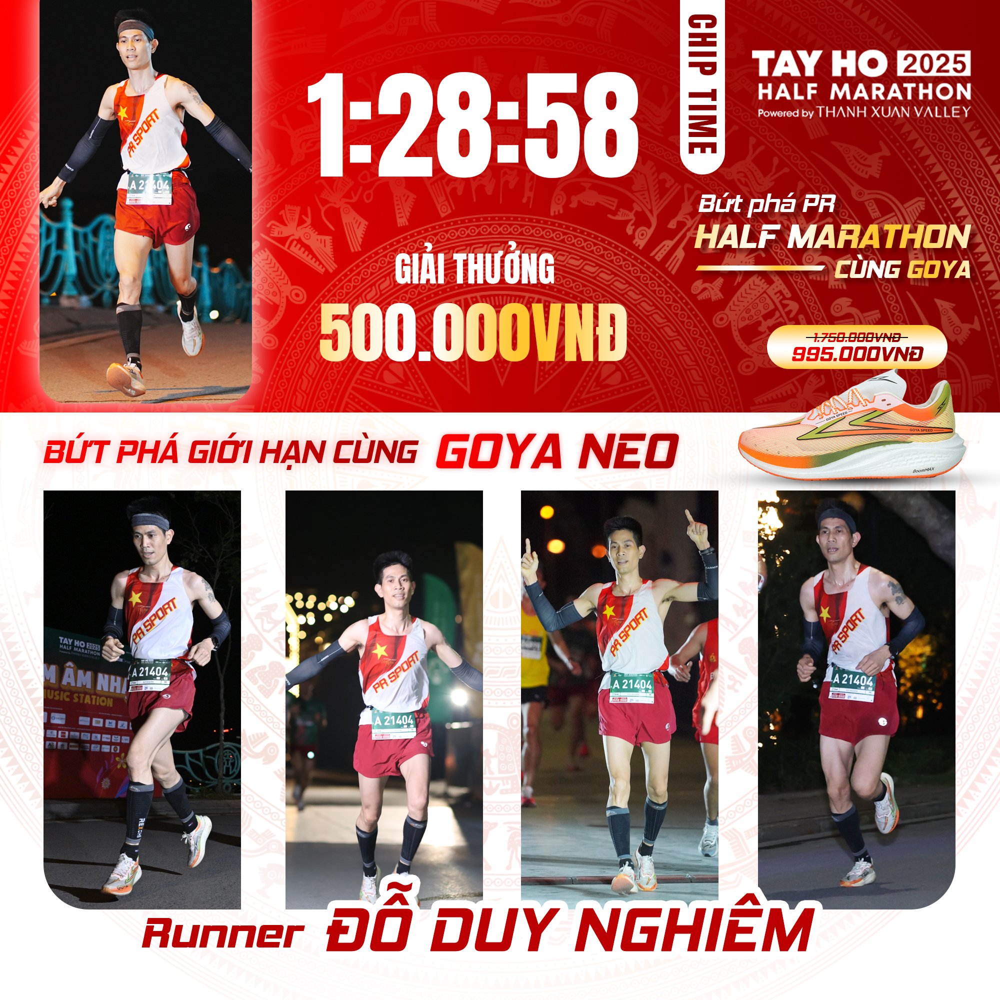CHÚC MỪNG VĐV ĐỖ DUY NGHIÊM – NHẬN THƯỞNG 500.000Đ TỪ CHƯƠNG TRÌNH BỨT PHÁ GIỚI HẠN!