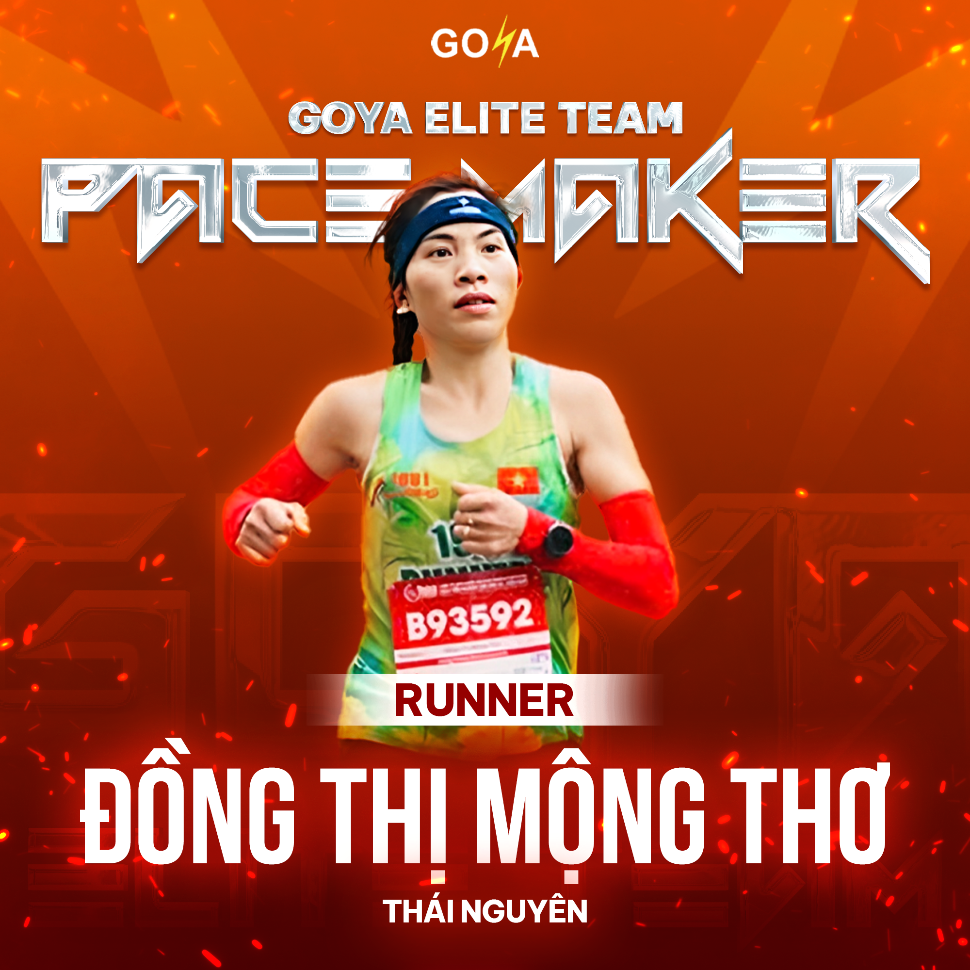 GOYA ELITE TEAM CHÀO ĐÓN PACE MAKER ĐẾN TỪ THÁI NGUYÊN: ĐỒNG THỊ MỘNG THƠ