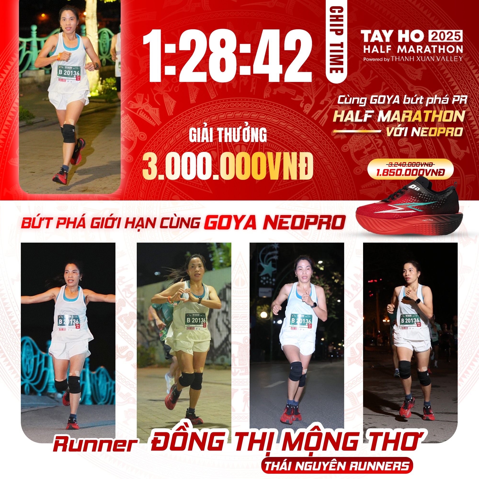 CHÚC MỪNG VĐV ĐỒNG THỊ MỘNG THƠ – ĐẠT THƯỞNG 3.000.000Đ TỪ CHƯƠNG TRÌNH BỨT PHÁ GIỚI HẠN!
