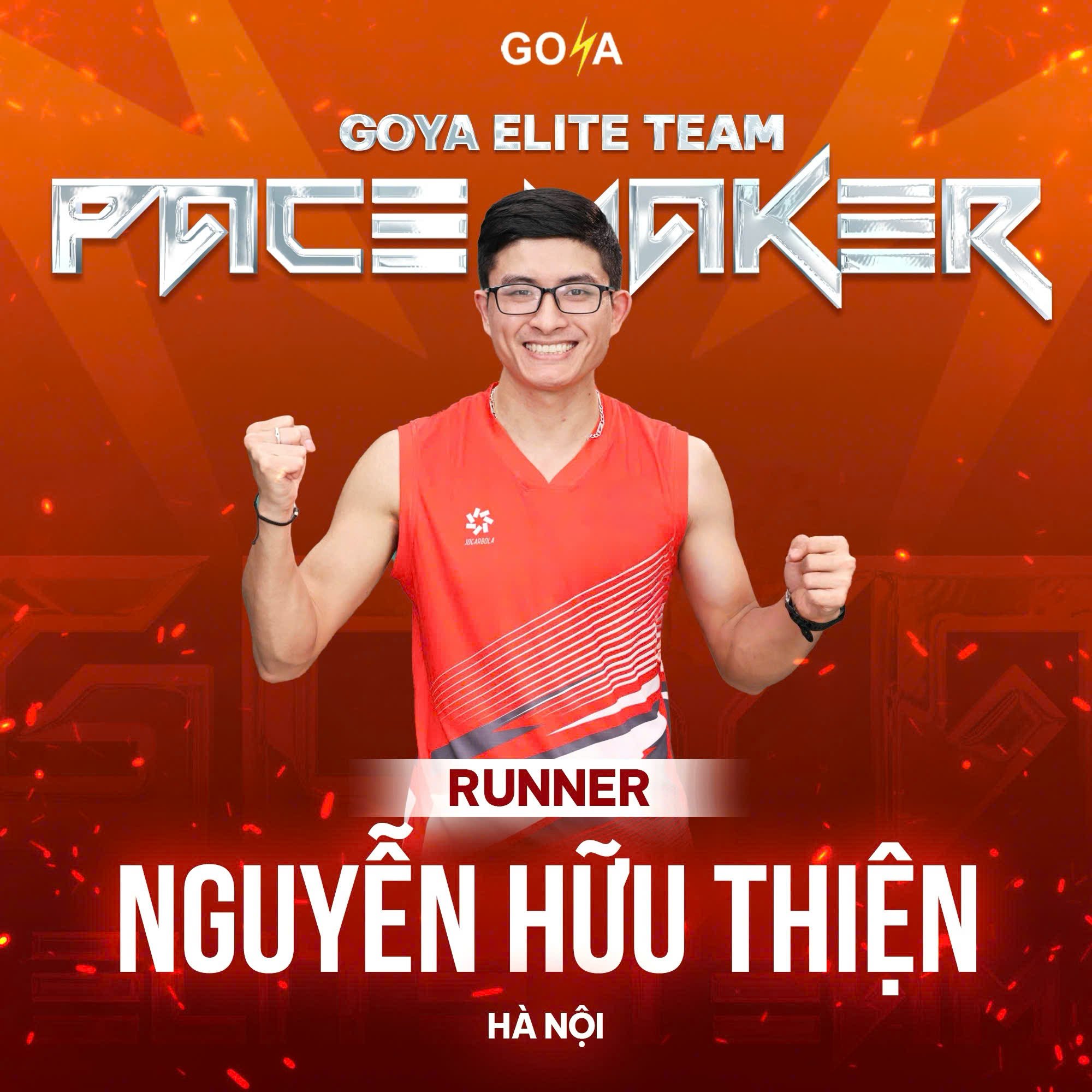 CHÚC MỪNG CLB HƯNG YÊN RUNNERS MANG ĐẾN CHO GOYA ELITE TEAM 1 PACE MAKER MANG TÊN NGUYỄN HỮU THIỆN