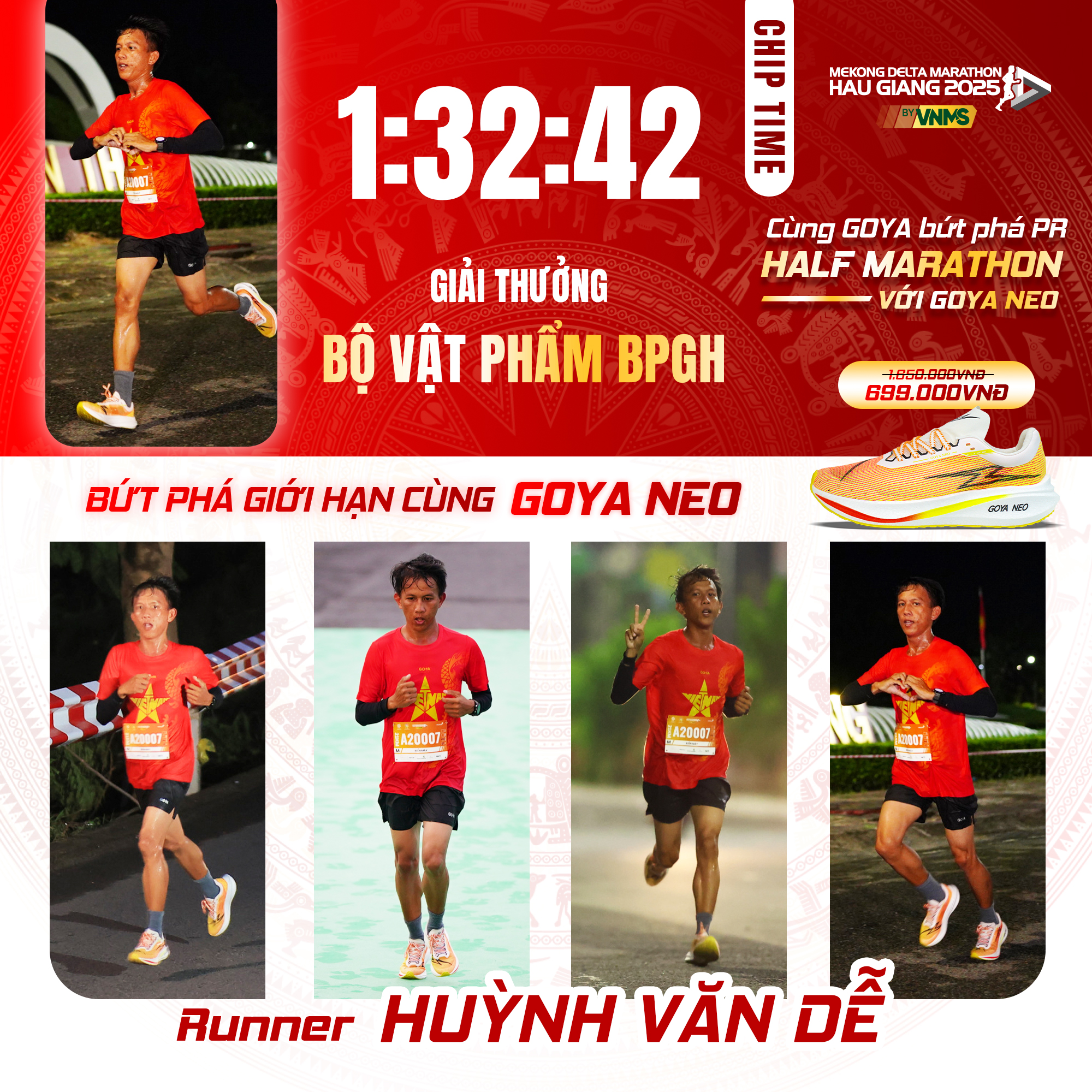 HUỲNH VĂN DỄ – CÁN MỐC 1H32’42” CỰ LY 21KM – MỘT LẦN BỨT PHÁ, MÃI MÃI TỰ HÀO!