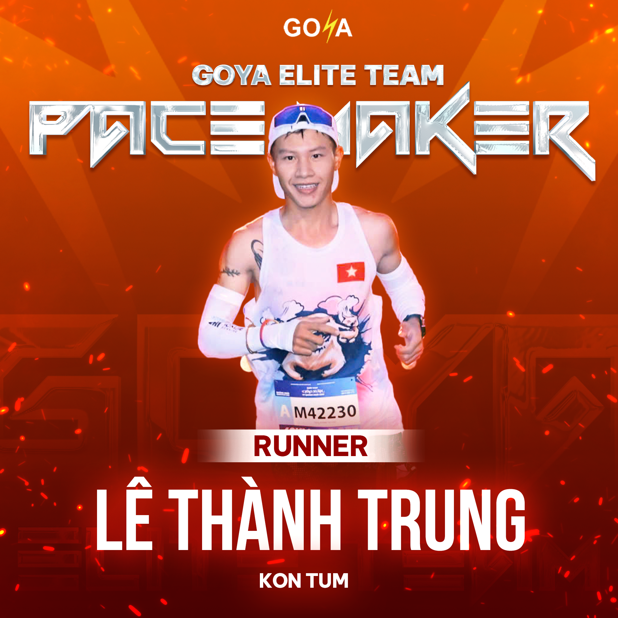 THÀNH VIÊN PACE MAKER TIẾP THEO GỌI TÊN LÊ THÀNH TRUNG – ĐẾN TỪ CLB KON TUM MARATHON