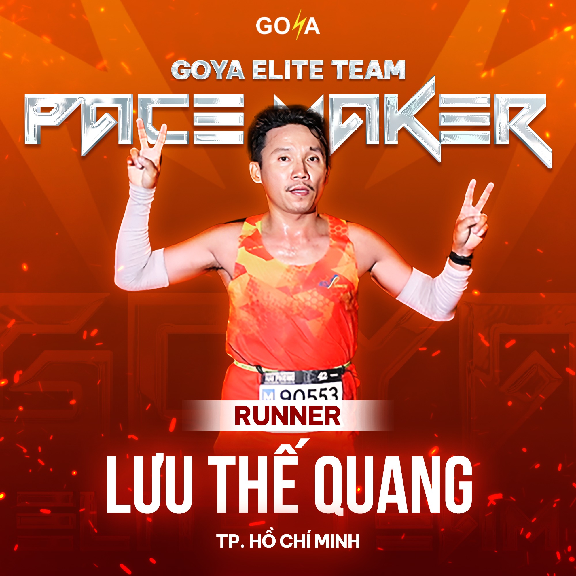 RUNNER ĐẦY NHIỆT HUYẾT LƯU THẾ QUANG CHÍNH THỨC GIA NHẬP GOYA ELITE TEAM - TEAM PACE MAKER