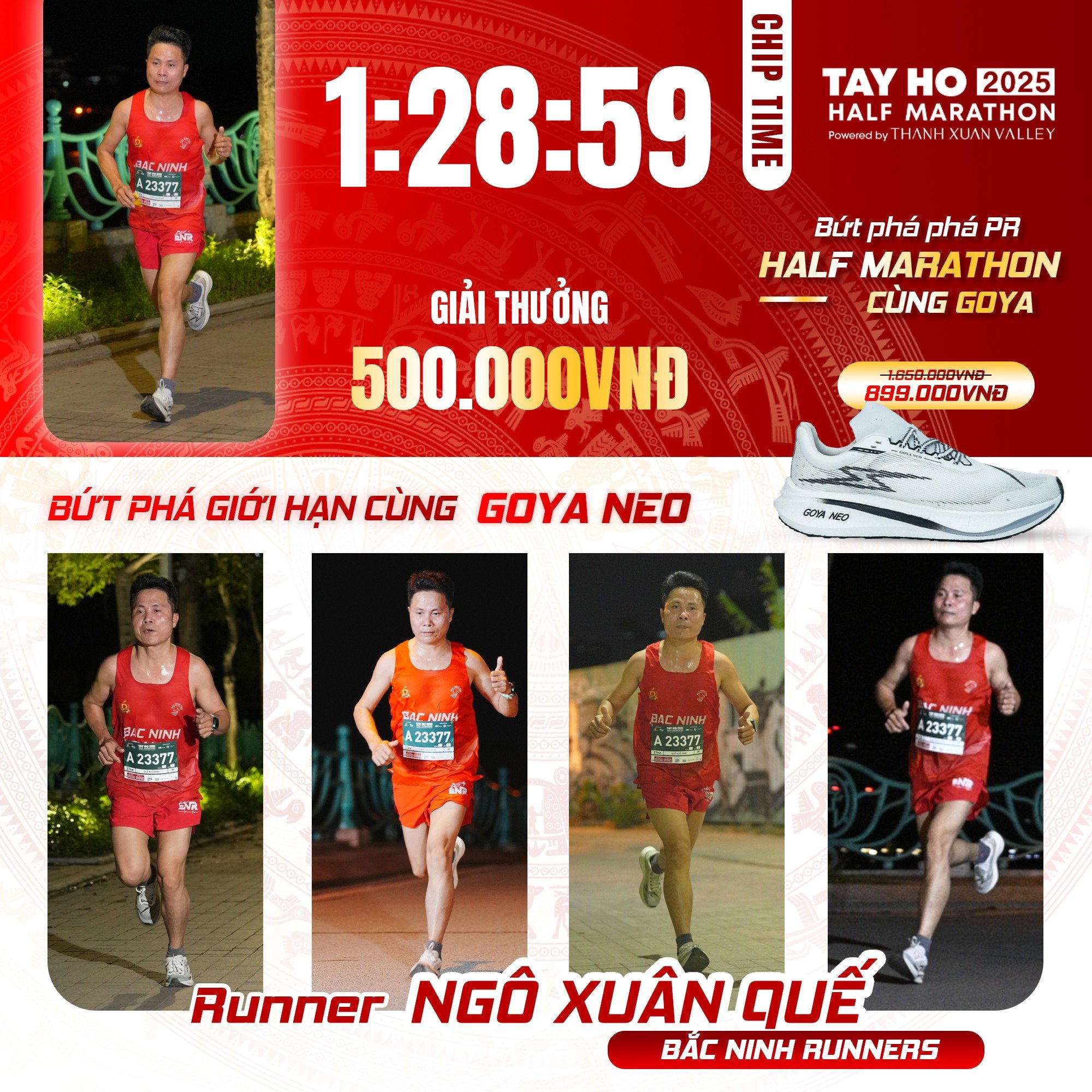 CHÚC MỪNG VĐV NGÔ XUÂN QUẾ – NHẬN THƯỞNG 500.000Đ TỪ CHƯƠNG TRÌNH BỨT PHÁ GIỚI HẠN!