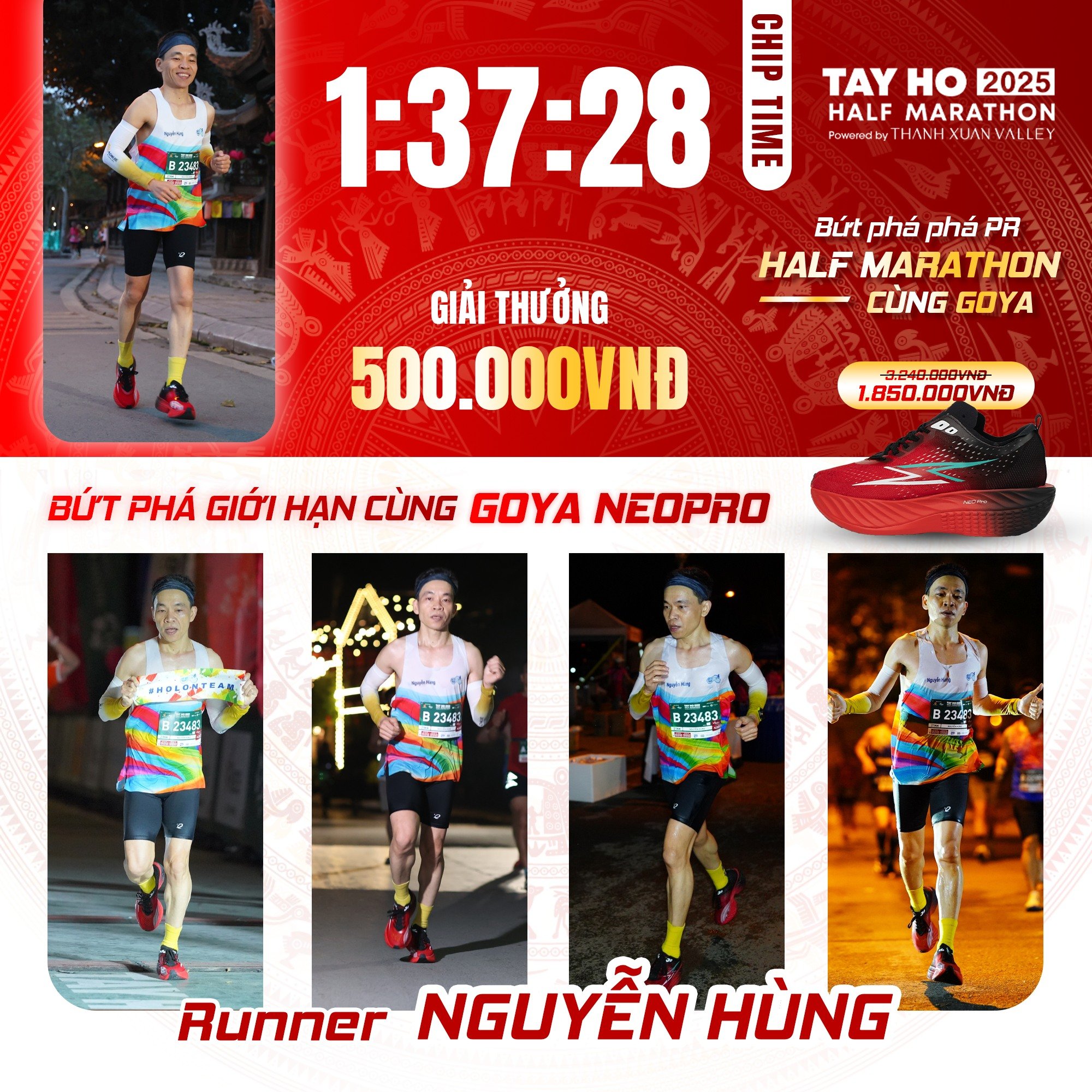 CHÚC MỪNG VĐV NGUYỄN HÙNG – NHẬN THƯỞNG 500.000Đ TỪ CHƯƠNG TRÌNH BỨT PHÁ GIỚI HẠN!