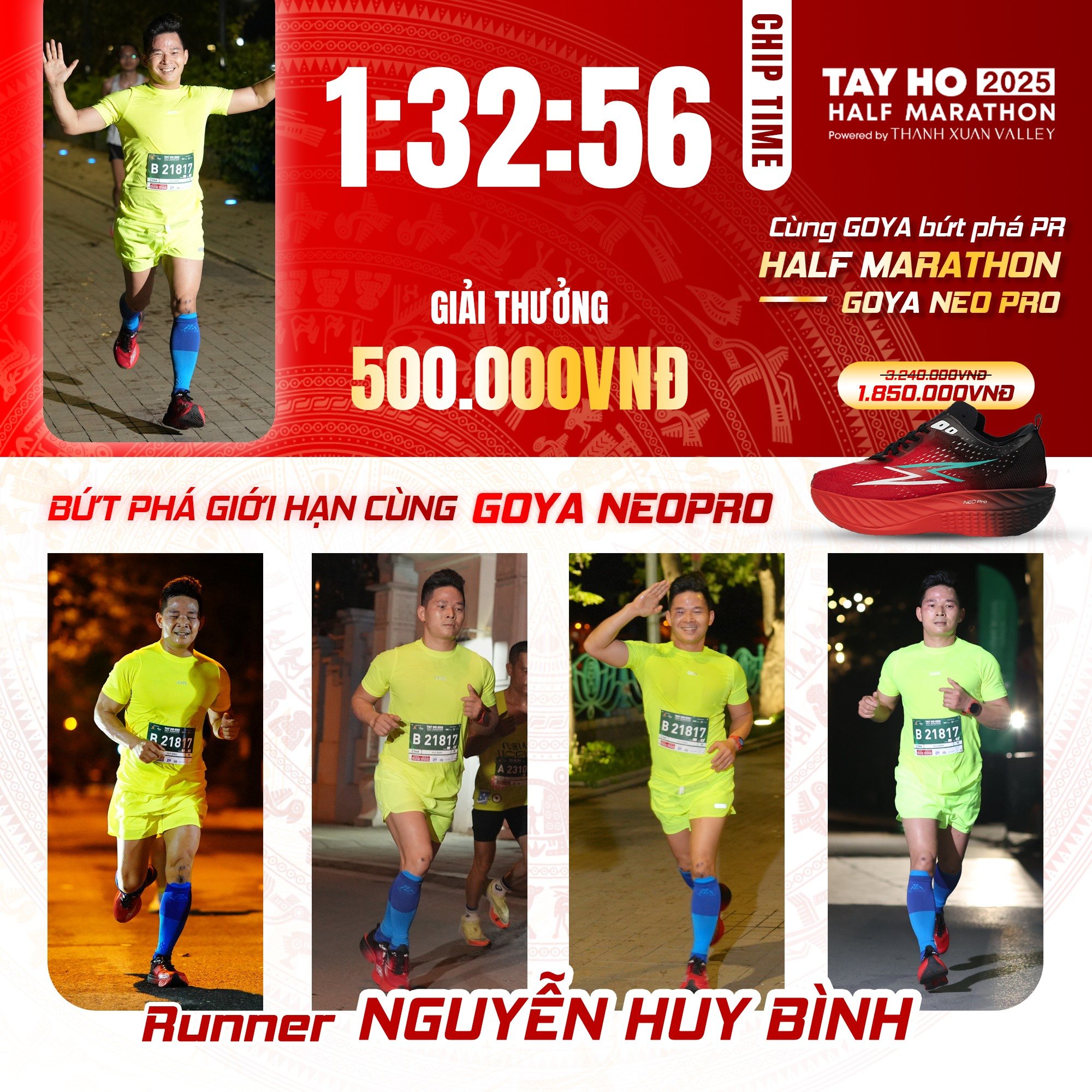 CHÚC MỪNG VĐV NGUYỄN HUY BÌNH – NHẬN THƯỞNG 500.000Đ TỪ CHƯƠNG TRÌNH BỨT PHÁ GIỚI HẠN!