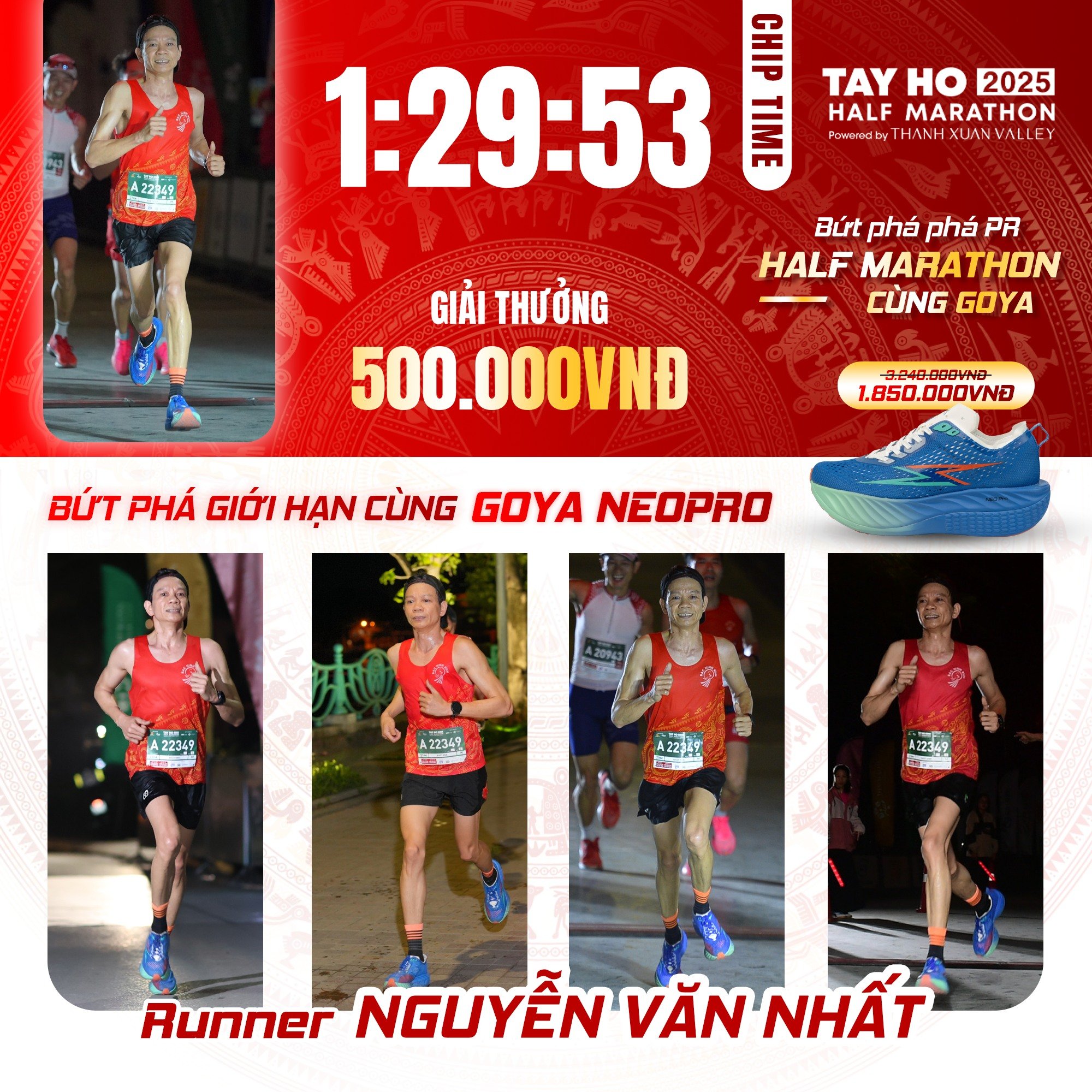CHÚC MỪNG VĐV NGUYỄN VĂN NHẤT – NHẬN THƯỞNG 500.000Đ TỪ CHƯƠNG TRÌNH BỨT PHÁ GIỚI HẠN