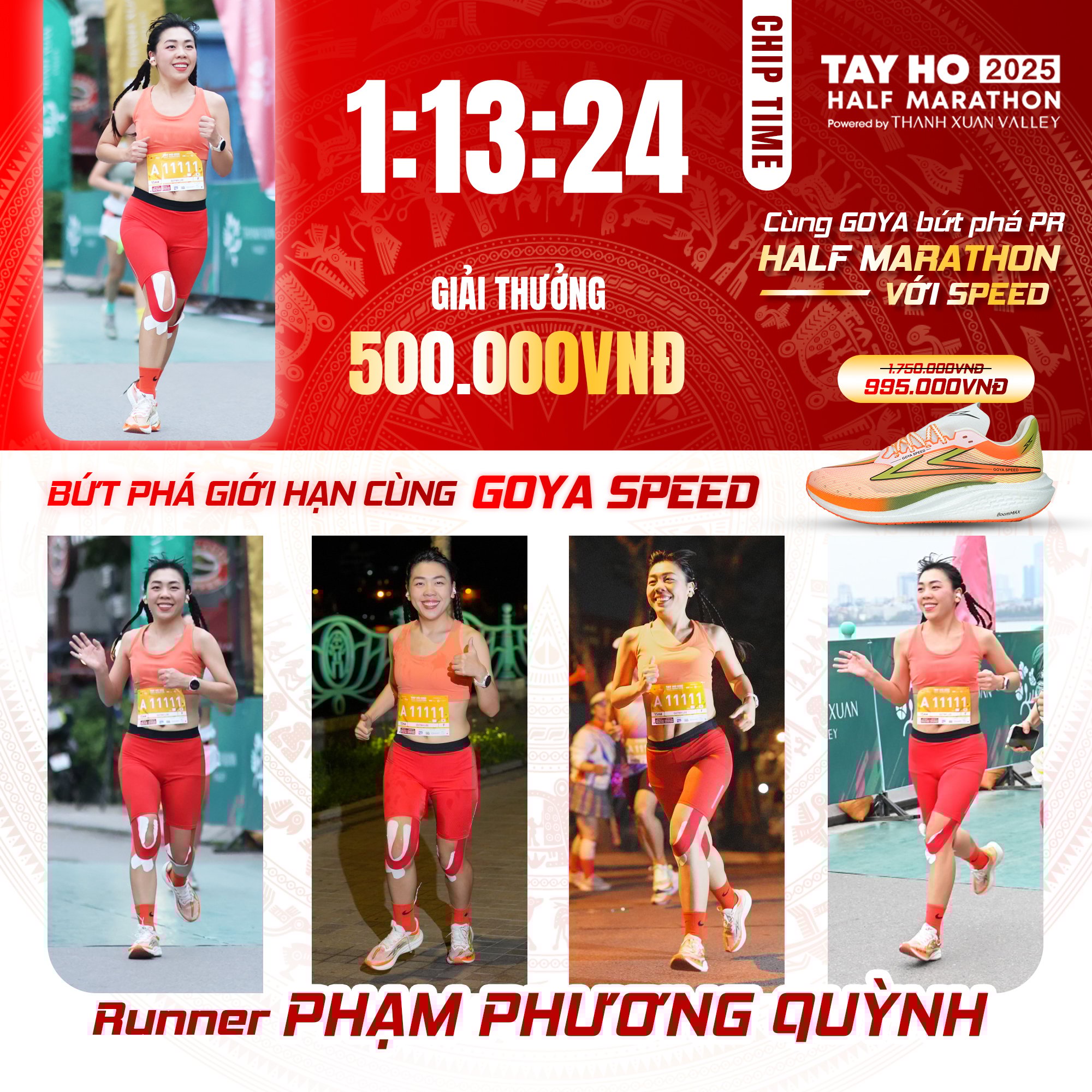CHÚC MỪNG VĐV PHẠM PHƯƠNG QUỲNH – NHẬN THƯỞNG 500.000Đ TỪ CHƯƠNG TRÌNH BỨT PHÁ GIỚI HẠN!