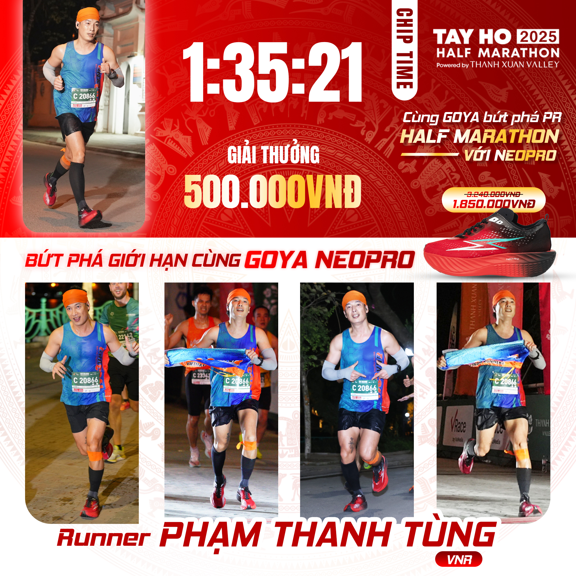 CHÚC MỪNG VĐV PHẠM THANH TÙNG – NHẬN THƯỞNG 500.000Đ TỪ CHƯƠNG TRÌNH BỨT PHÁ GIỚI HẠN!