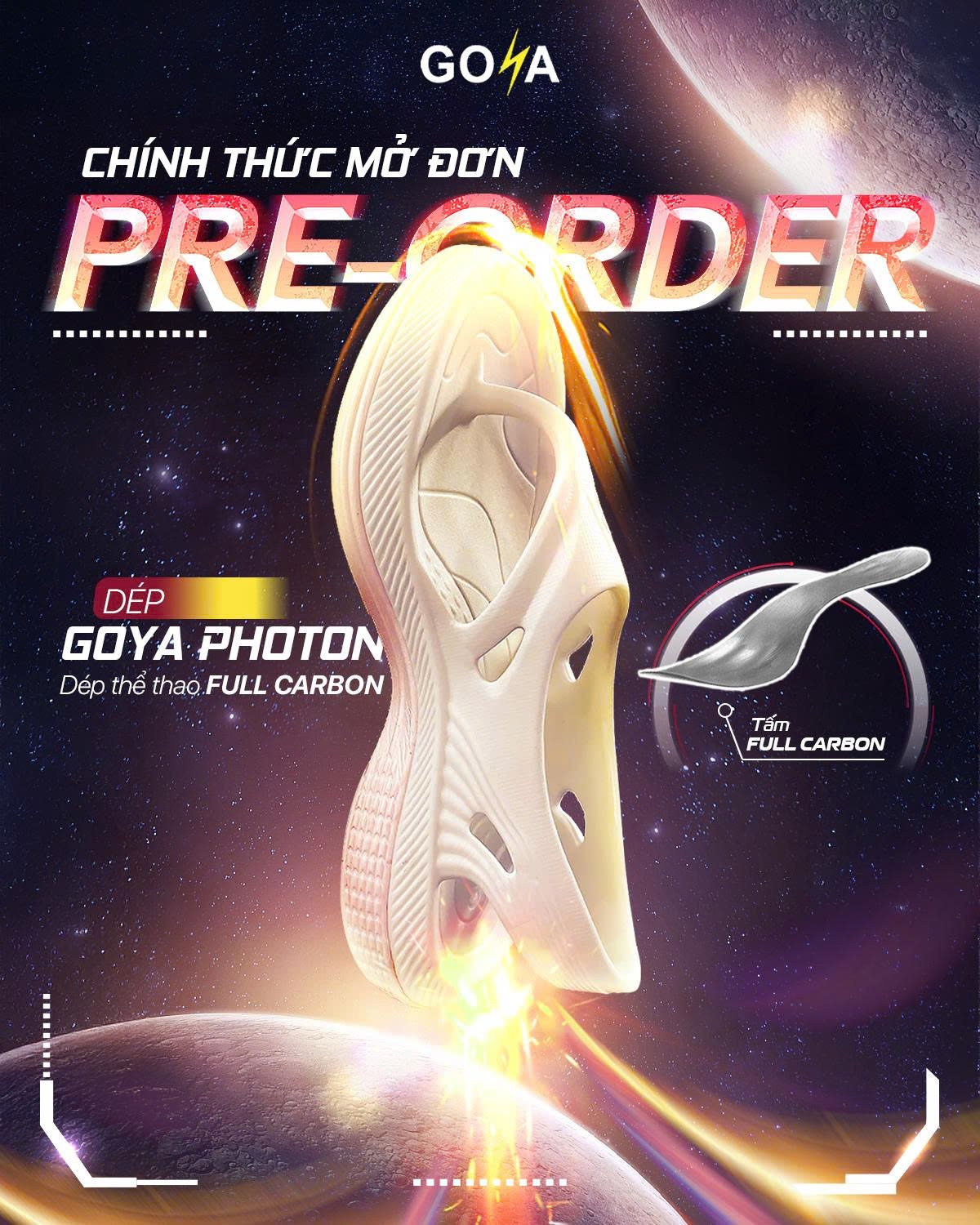 GOYA PHOTON FULL CARBON: MỞ PRE-ORDER - BẮT ĐẦU KỶ NGUYÊN DÉP CHẠY BỘ VIỆT NAM
