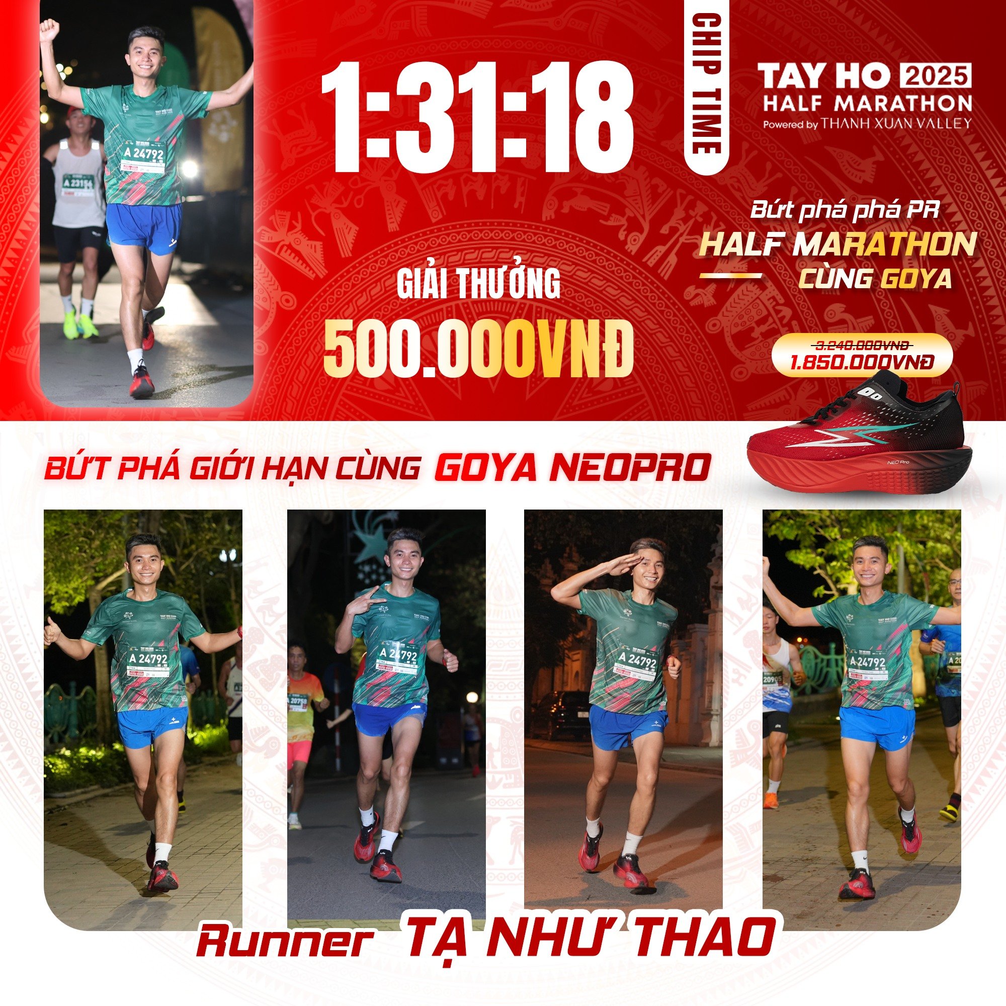 CHÚC MỪNG VĐV TẠ NHƯ THAO – NHẬN THƯỞNG 500.000Đ TỪ CHƯƠNG TRÌNH BỨT PHÁ GIỚI HẠN!