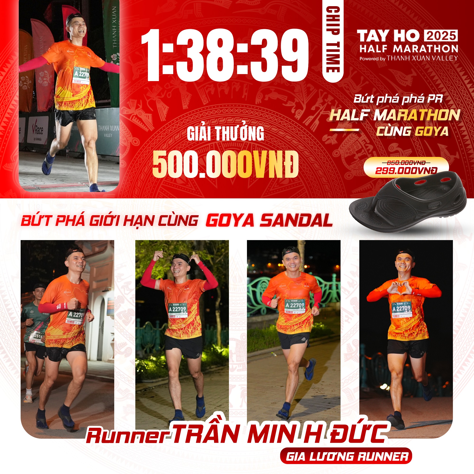 CHÚC MỪNG VĐV TRẦN MINH ĐỨC – NHẬN THƯỞNG 500.000Đ TỪ CHƯƠNG TRÌNH BỨT PHÁ GIỚI HẠN!
