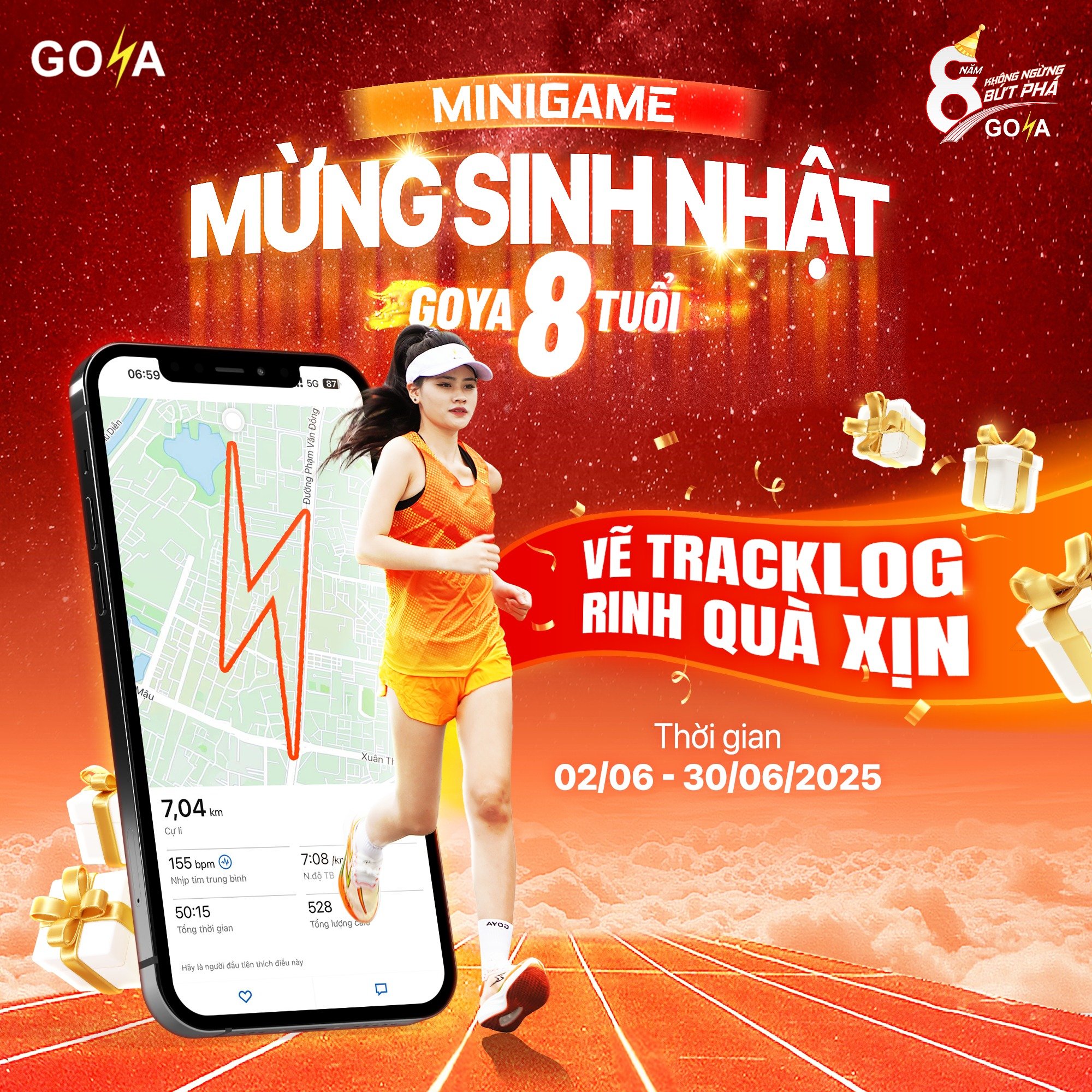 MINIGAME MỪNG GOYA 8 TUỔI: VẼ TRACKLOG, RINH QUÀ XỊN