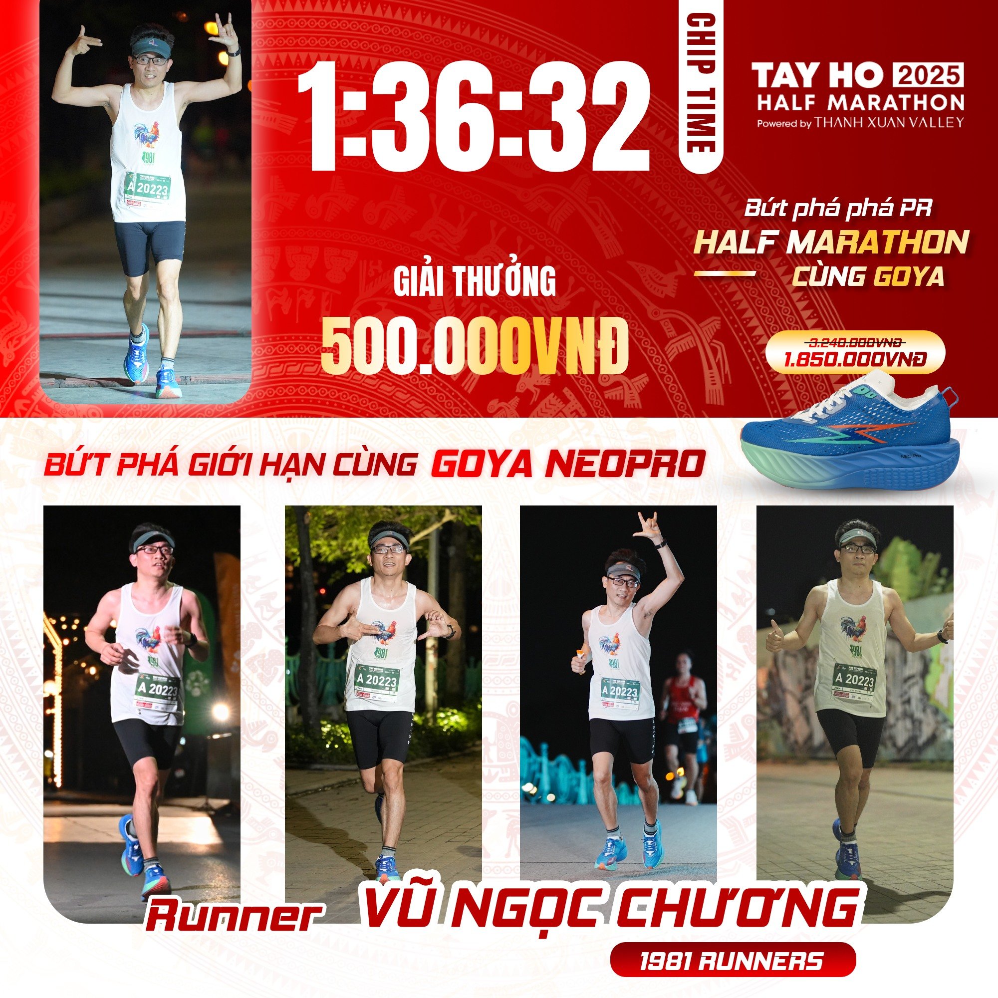 CHÚC MỪNG VĐV VŨ NGỌC CHƯƠNG – NHẬN THƯỞNG 500.000Đ TỪ CHƯƠNG TRÌNH BỨT PHÁ GIỚI HẠN!