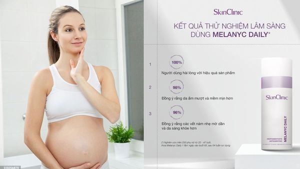 Melanyc Daily_Công thức lành tính, an toàn cho làn da nhạy cảm của phụ nữ mang thai.