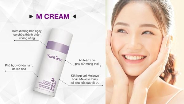 M Cream – Kem chống nắng dành riêng cho da nám và lão hóa