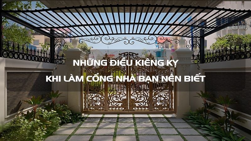 4 nguyên tắc tối kỵ khi chọn hướng cổng và cửa chính và cách hóa giải