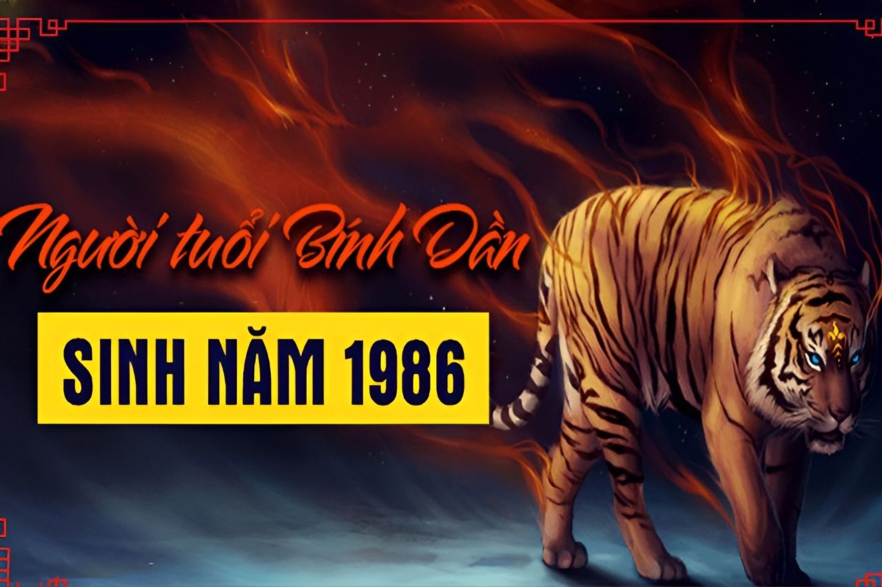 Người sinh năm 1986 theo Thiên Can Địa Chi là tuổi Bính Dần, tương ứng với con hổ trong chu kỳ 12 con giáp