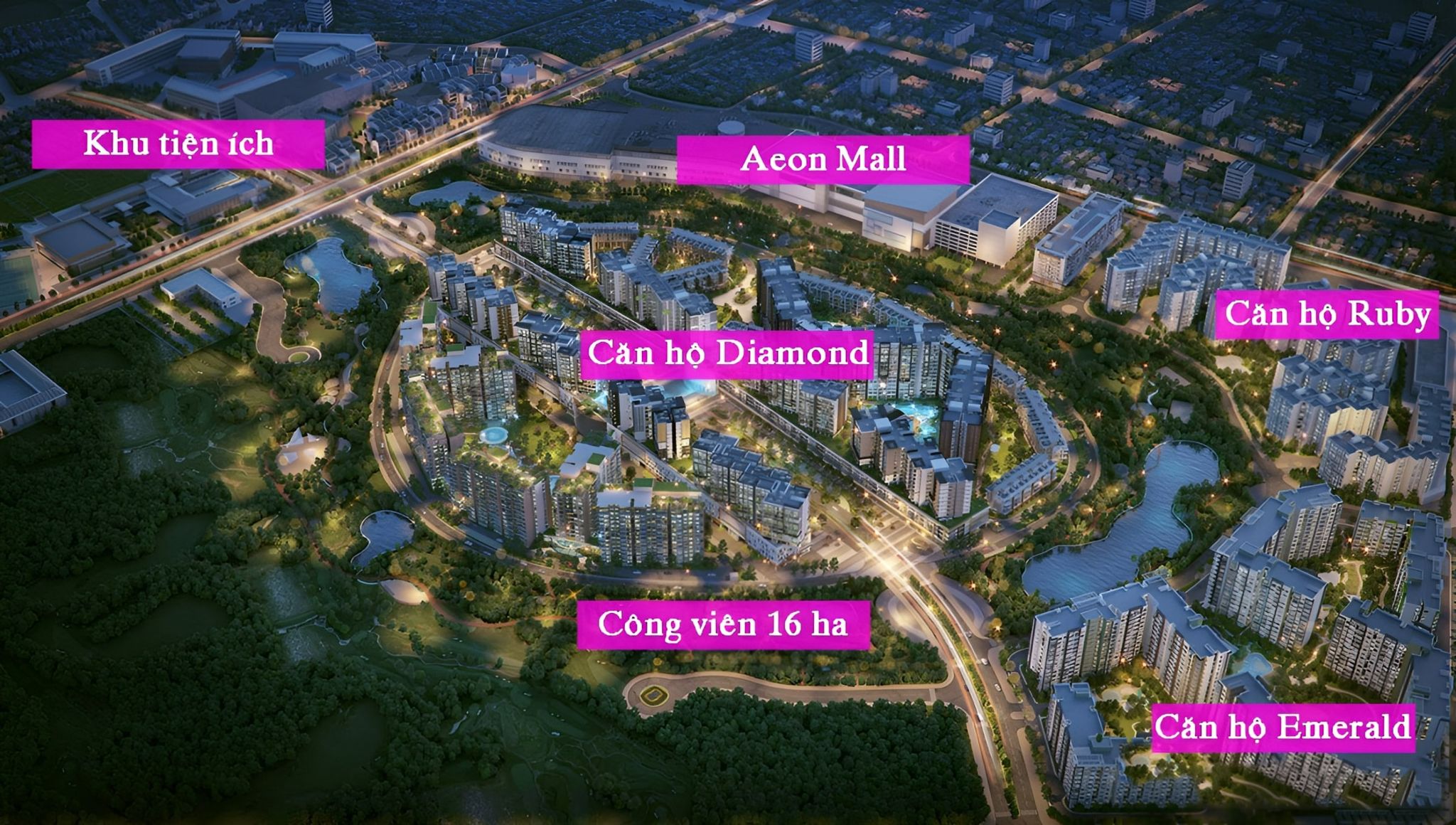 Quy hoạch tổng thể khu đô thị Celadon City