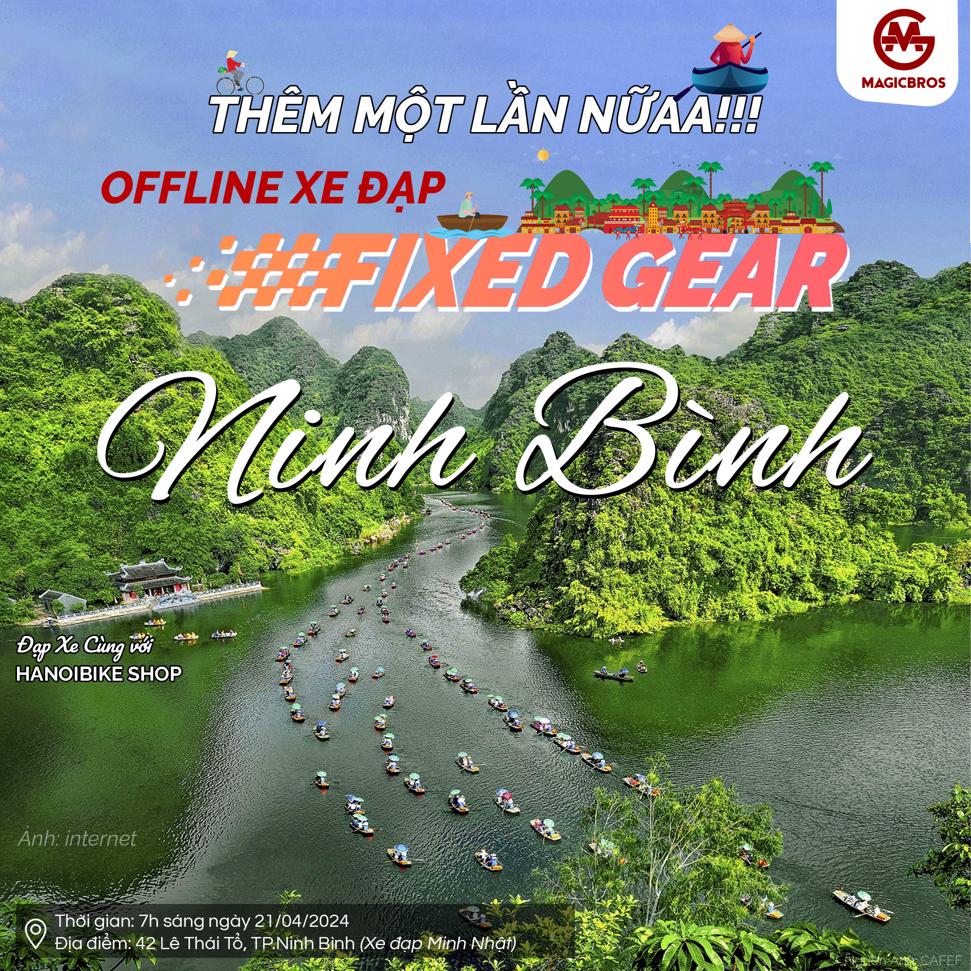 OFFLINE XE ĐẠP FIXED GEAR NINH BÌNH LẦN 2