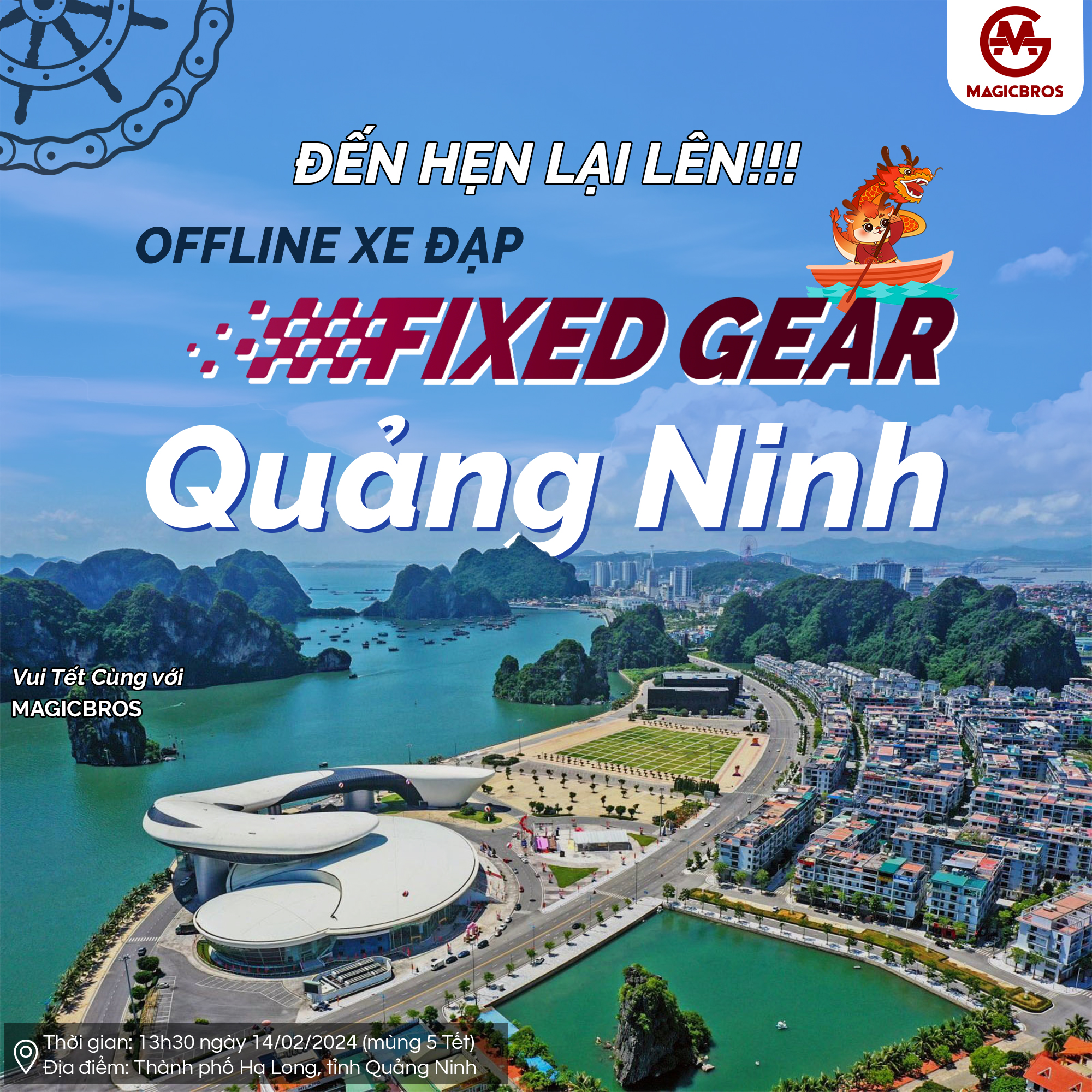 OFFLINE XE ĐẠP FIXED GEAR TẠI QUẢNG NINH, ĐÓN NĂM MỚI TẾT ÂM LỊCH 2024