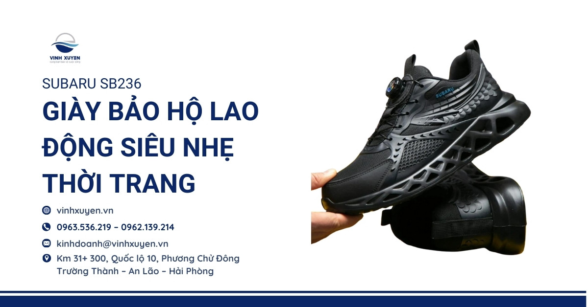 Giày bảo hộ lao động siêu nhẹ thời trang SUBARU SB236