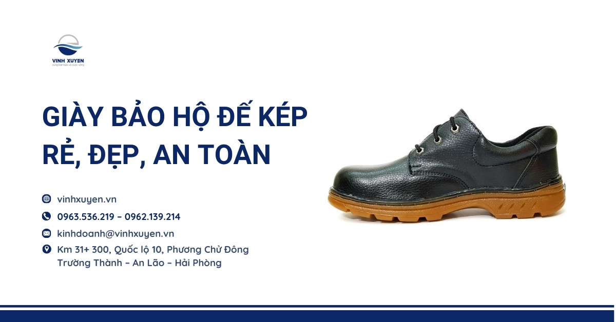 Giày Bảo Hộ Đế Kếp – Rẻ, Đẹp, An Toàn
