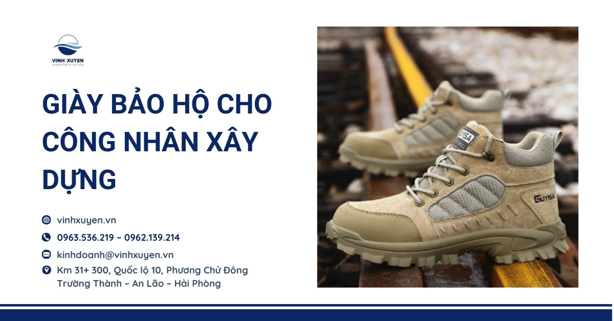 Giày Bảo Hộ Cho Công Nhân Xây Dựng