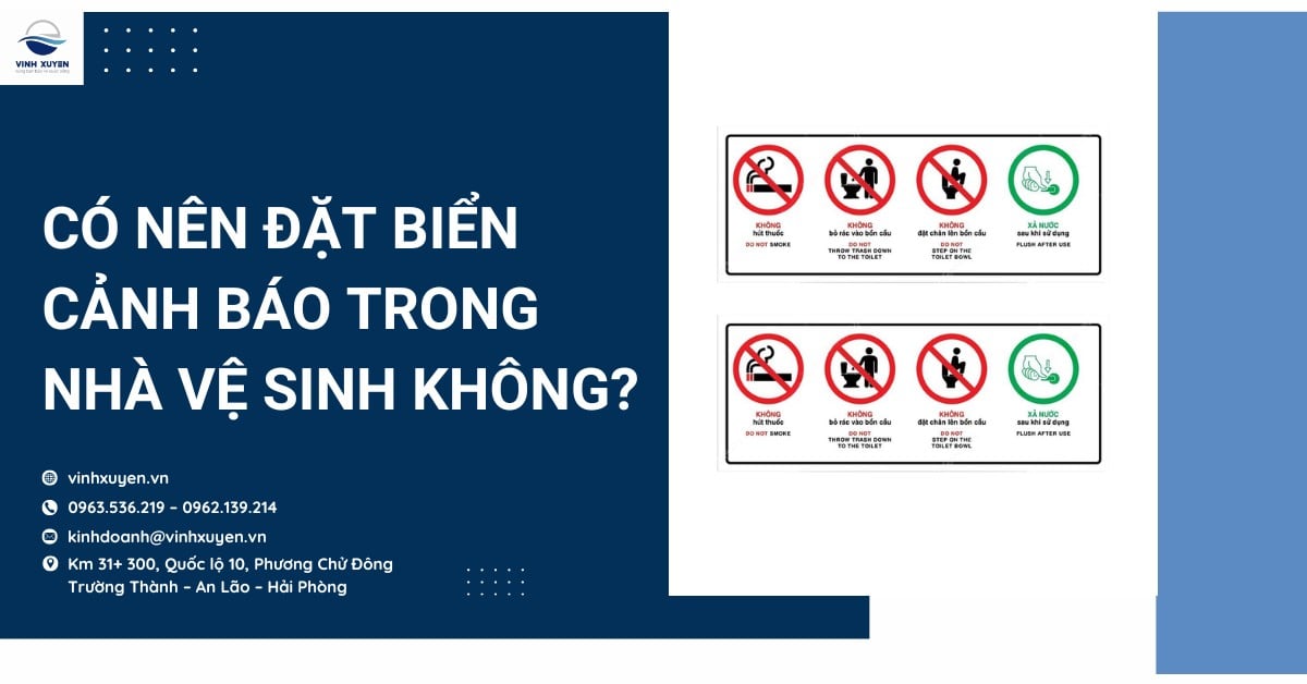 Có nên đặt biển cảnh báo trong nhà vệ sinh không?