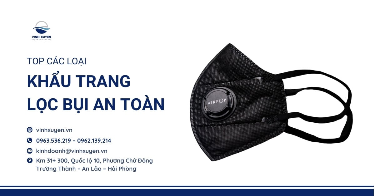 Top các loại khẩu trang lọc bụi an toàn