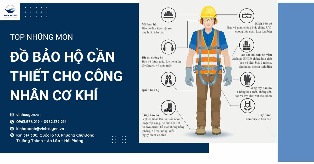 Top những món đồ bảo hộ cần thiết cho công nhân cơ khí