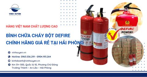Bình chữa cháy bột Defire chính hãng tại Hải Phòng - Hàng Việt Nam chất lượng cao