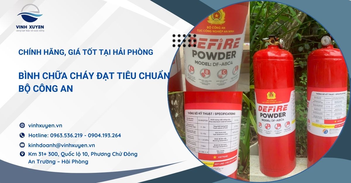 Bình Chữa Cháy Đạt Tiêu Chuẩn Bộ Công An | Chính Hãng, Giá Tốt Tại Hải Phòng